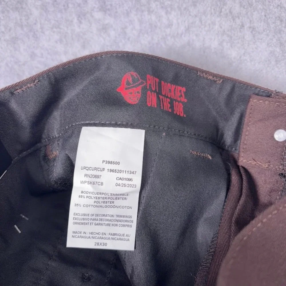 Dickies Skateboarding Pants Mens fits‎ 28X29 Brown regular fit Wrinkle Resistant